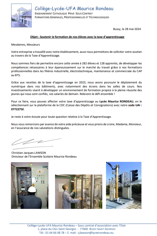 Taxe d'apprentissage